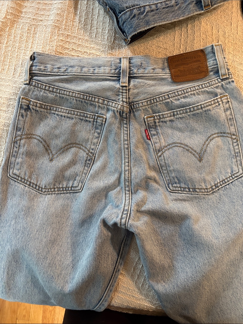 Levi’s jeans Wedgie Straight Leg size 26 Cotton Button fly high waist EUC - Picture 9 of 12